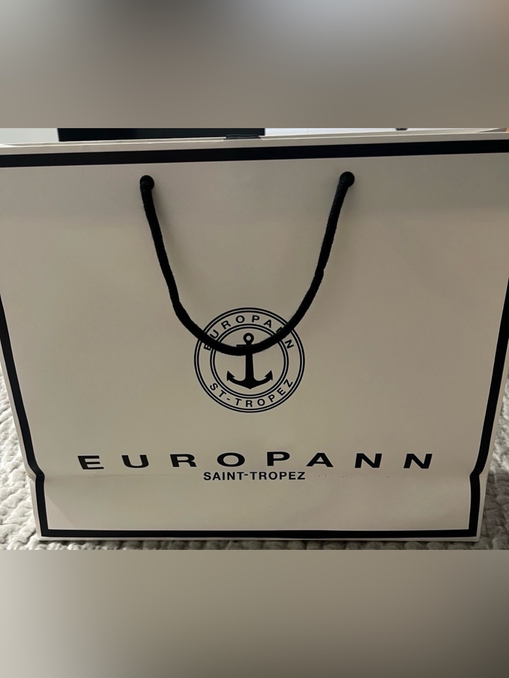 St. Tropez White and Black Men’s Shopping Tote